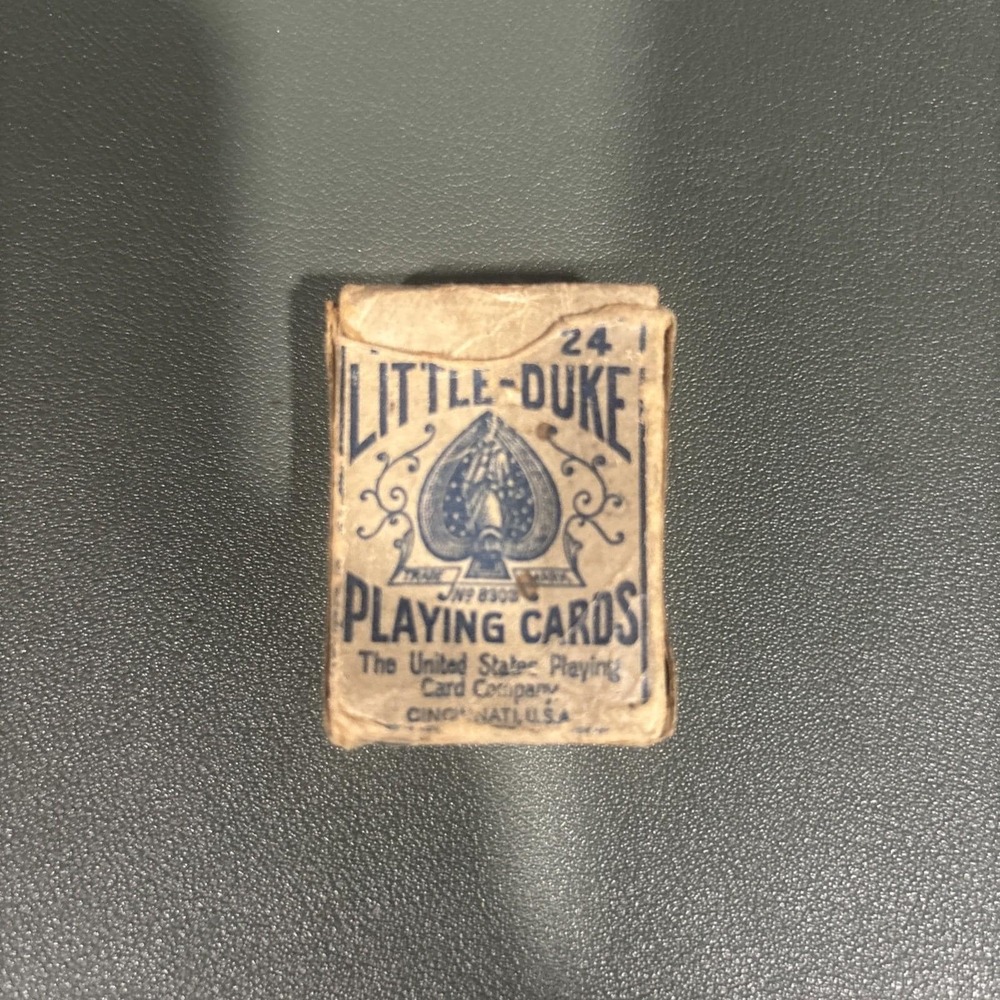 Vintage Little Duke Toy Playing Cards No. 24 Full Deck 52 Cards Miniature USA